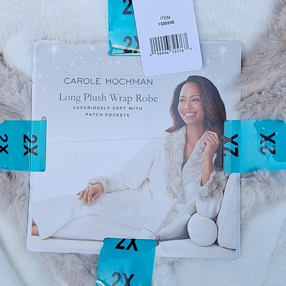 SOLD DO NOT BUY Plush Wrap Robe by Carole Hochman - NWT Size 2X - Picture 7 of 8